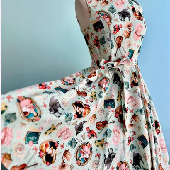 Modcloth Dresses & Skirts - Nostalgic Treasures Ruby Dress by Miss Lulo